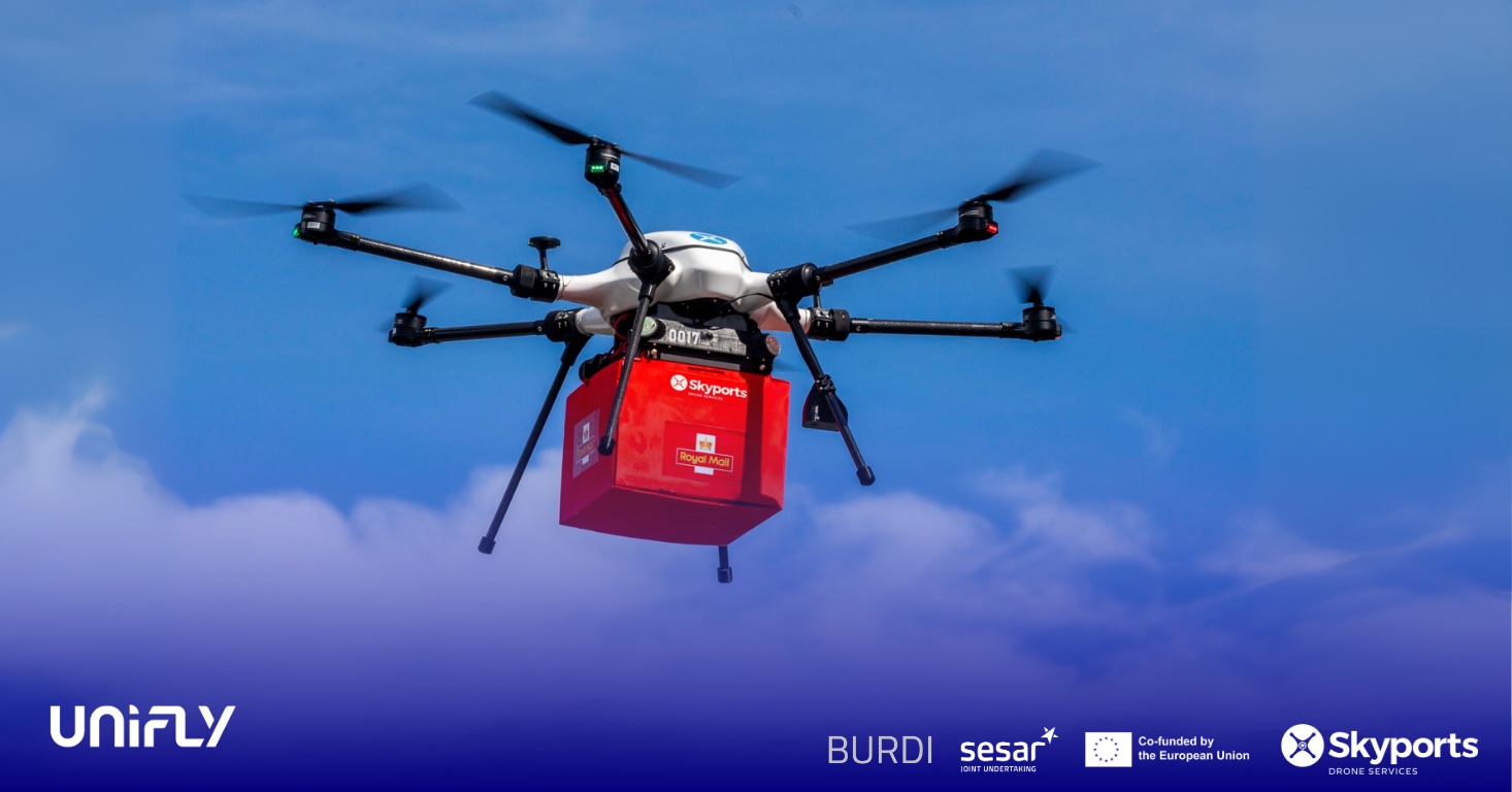 Tehnologia Unifly UTM susține livrările medicale cu drone în Belgia prin proiectul BURDI